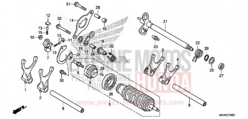 GEARSHIFT DRUM NC750DJ de 2018